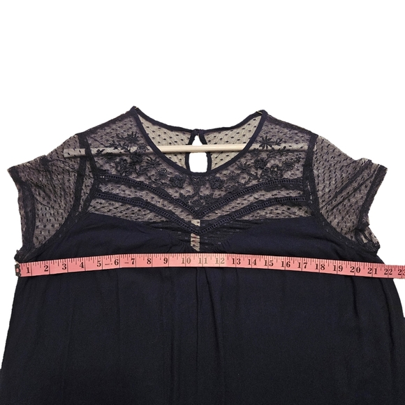 Xhilaration Navy with Mesh Corchet Lace Dress — Target — Size: XL - Picture 4 of 7